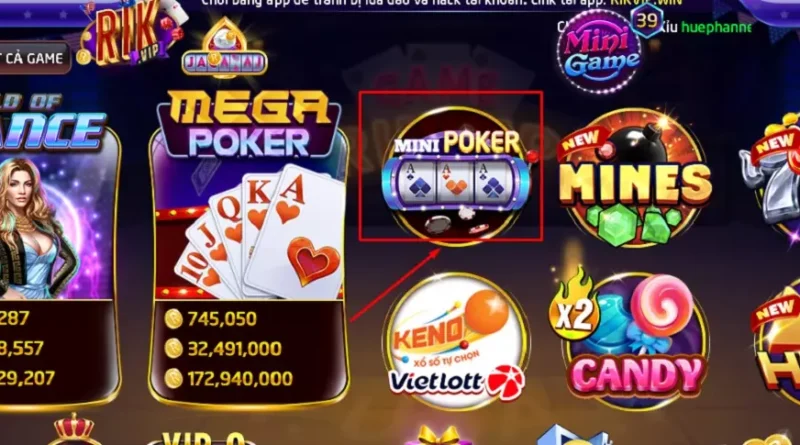 mini poker rikvip huong dan choi no hu moi nhat