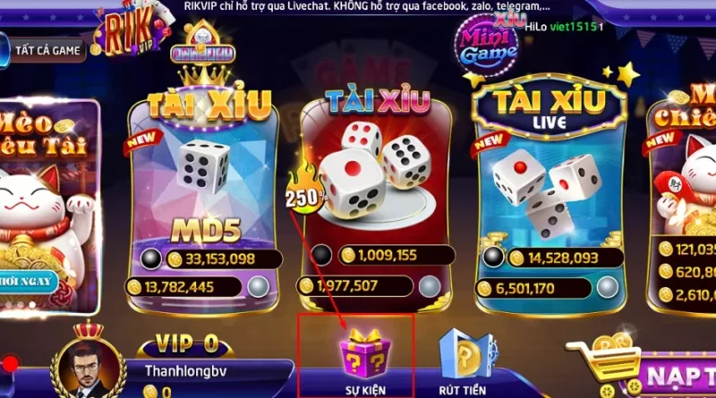 list nhiem vu rikvip hoan thanh de nhan thuong