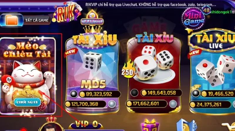 meo chieu tai rikvip game slot moi tien thuong khung